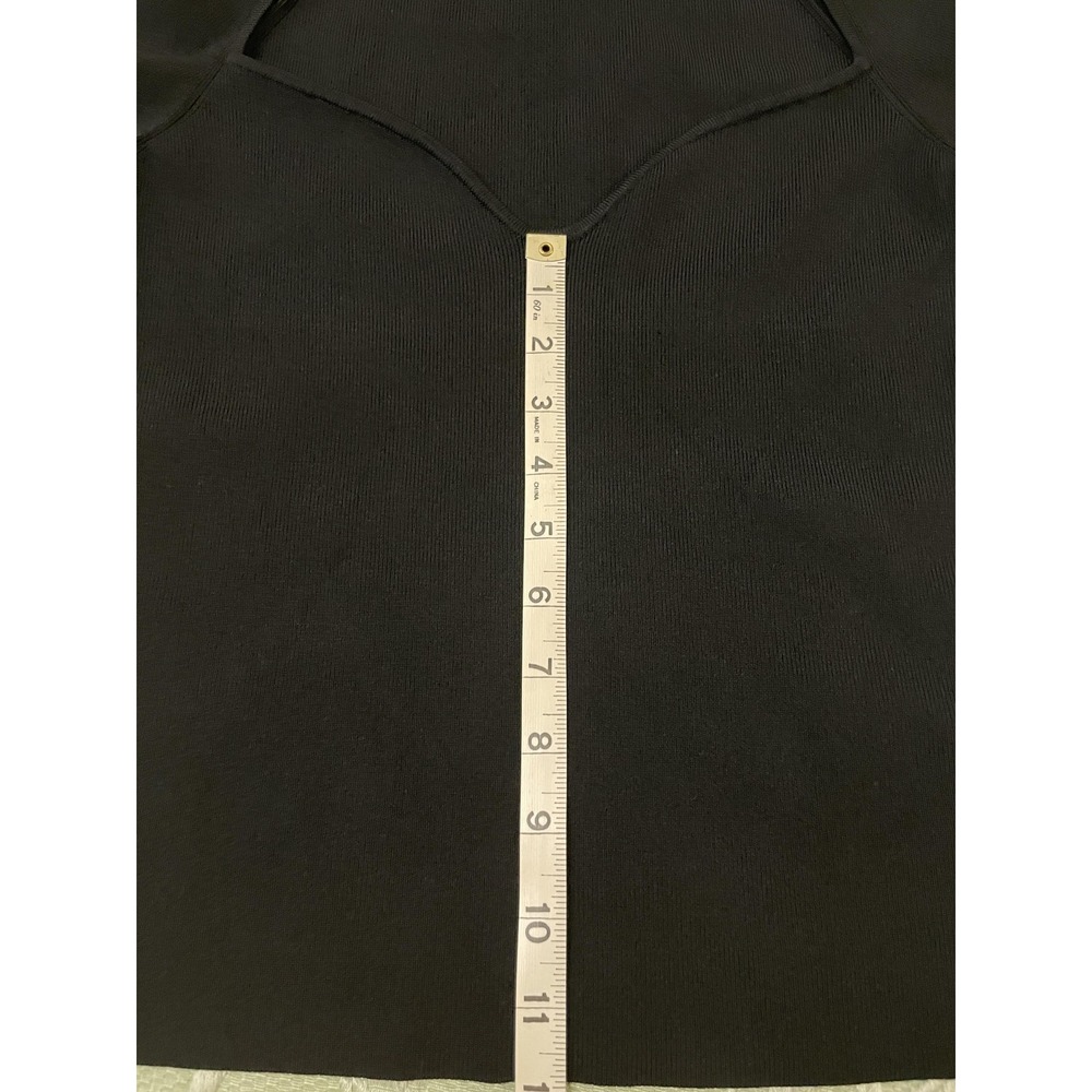 ASTR The Label Sweater Womens Medium Black Cutout Turtleneck Long Sleeve AT17392 - Picture 12 of 16